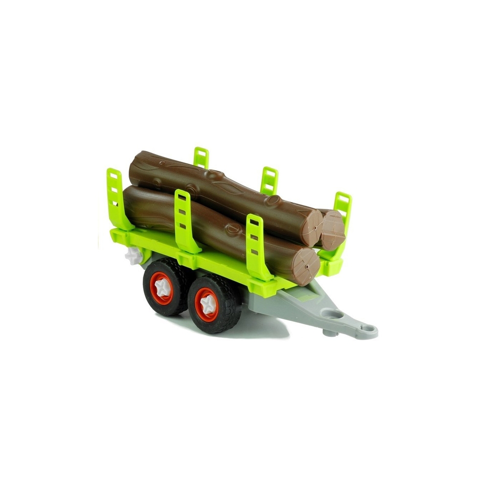 Rozkręcany Traktor z Przyczepą z Drewnem 43 cm