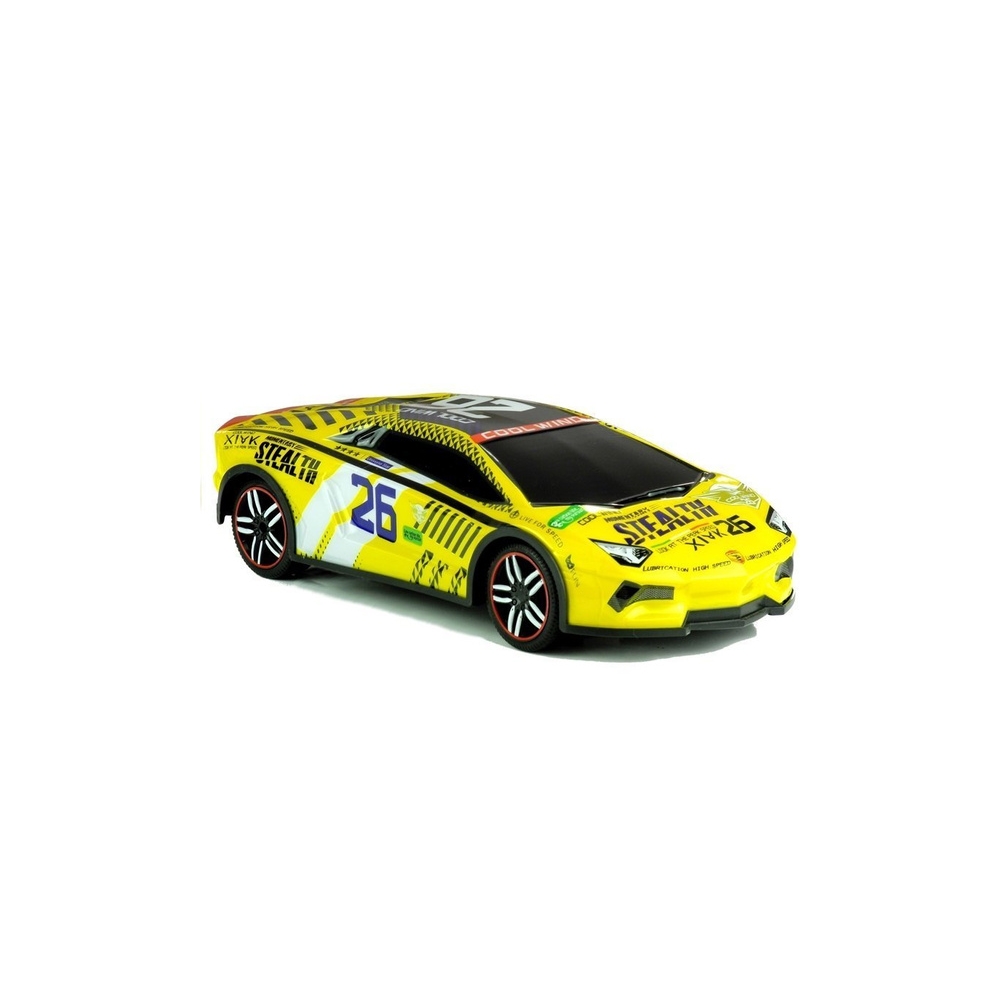 Nuotoliniu būdu valdomas sportinis automobilis Pilot R/C, Geltonas