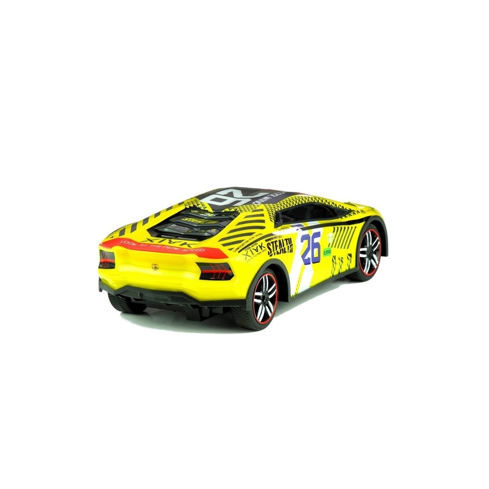 Nuotoliniu būdu valdomas sportinis automobilis Pilot R/C, Geltonas