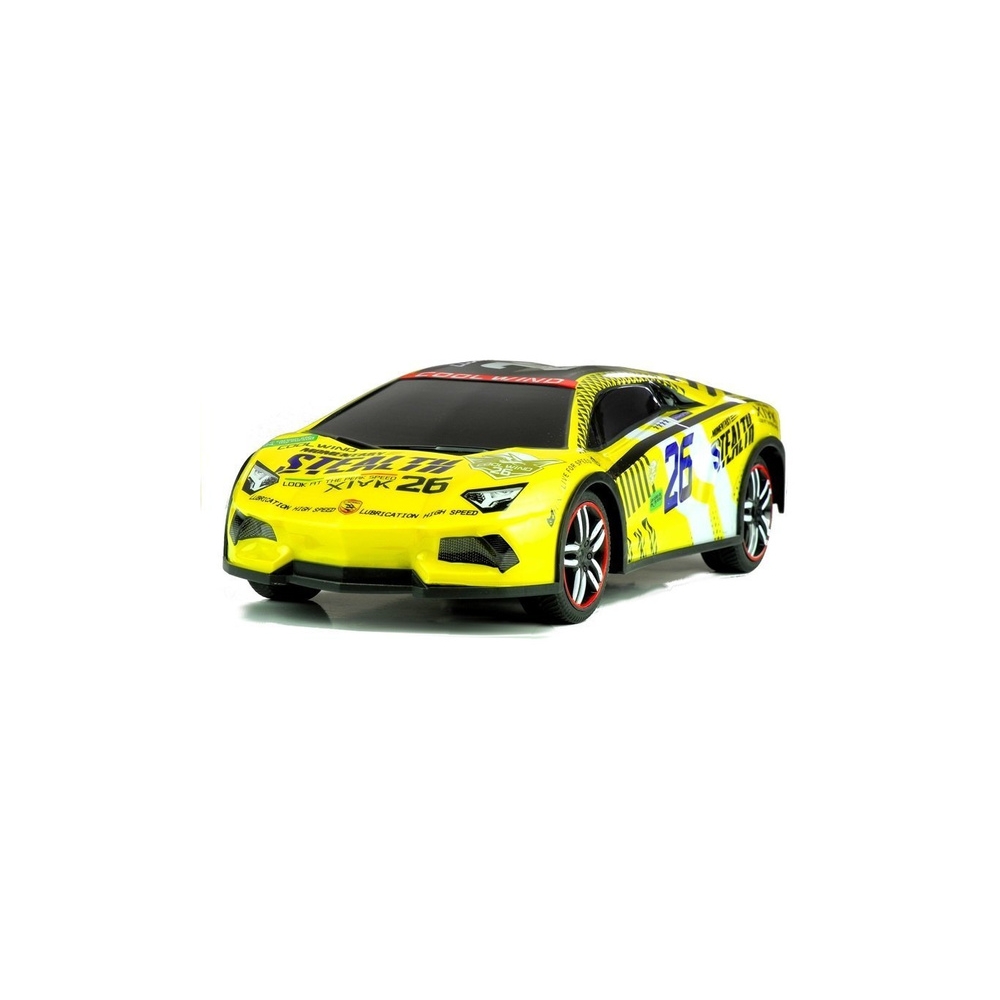 Nuotoliniu būdu valdomas sportinis automobilis Pilot R/C, Geltonas