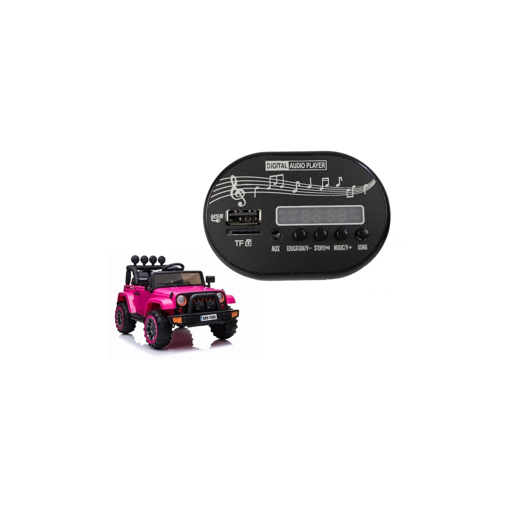 Muzikinis skydelis elektromobiliui BRD-7588