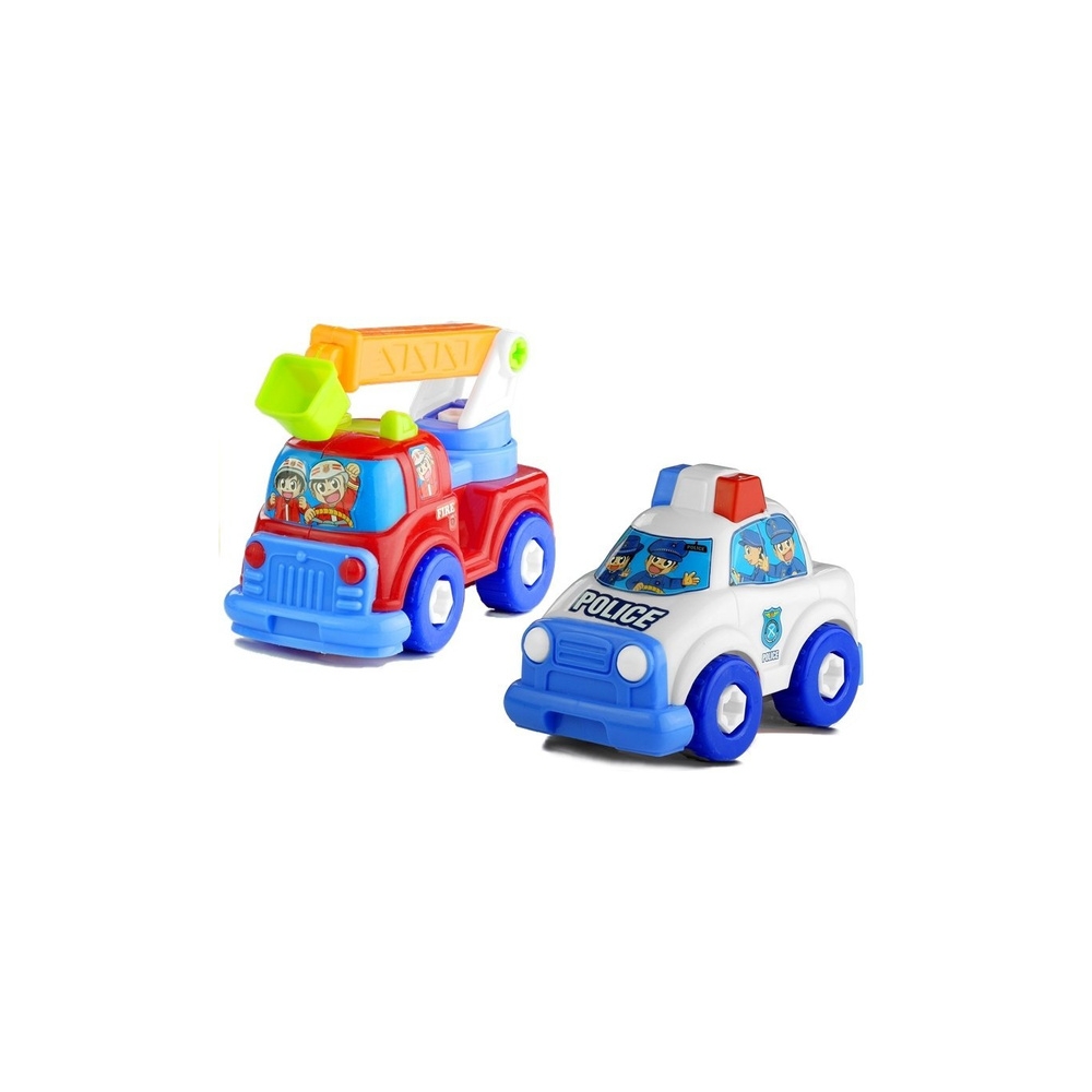 Transporto priemonių rinkinys Policijos gaisrinis automobilis Transporto priekaba Atsukamas