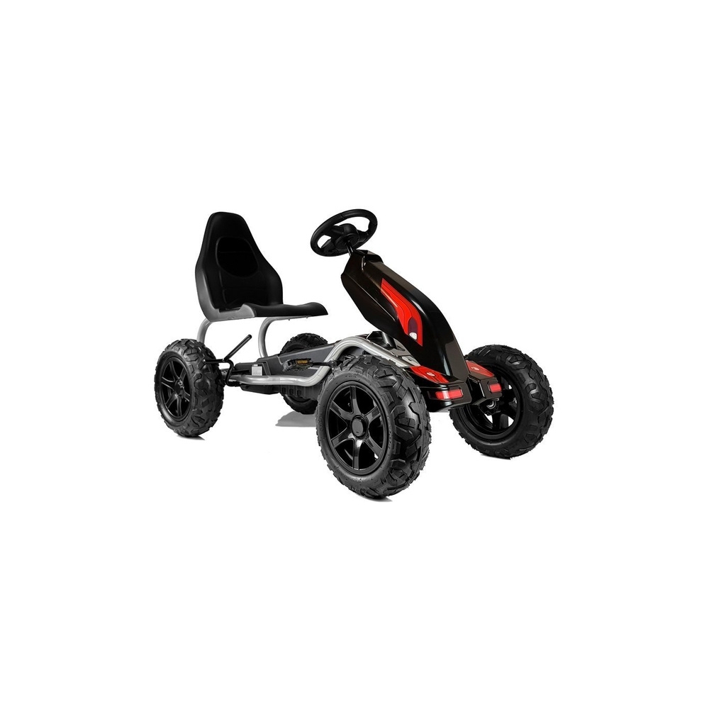 Gokart na Pedały B012 Pompowane Koła Czarny