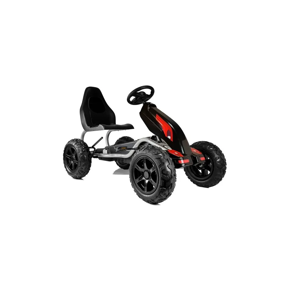Gokart na Pedały B012 Pompowane Koła Czarny