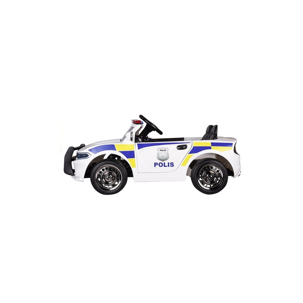Akumuliatoriaus automobilis Policijos automobilis baltas-Elektromobiliai vaikams, Mašinos-e-vaikas
