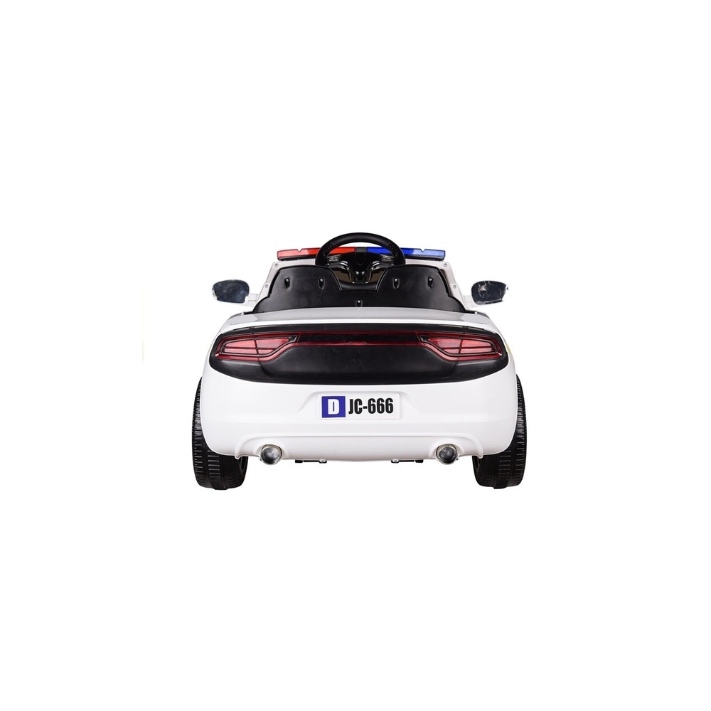 Akumuliatoriaus automobilis Policijos automobilis baltas-Elektromobiliai vaikams, Mašinos-e-vaikas