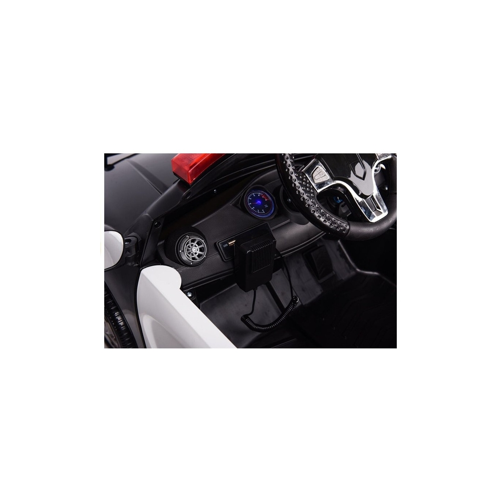 Akumuliatoriaus automobilis Policijos automobilis baltas-Elektromobiliai vaikams, Mašinos-e-vaikas