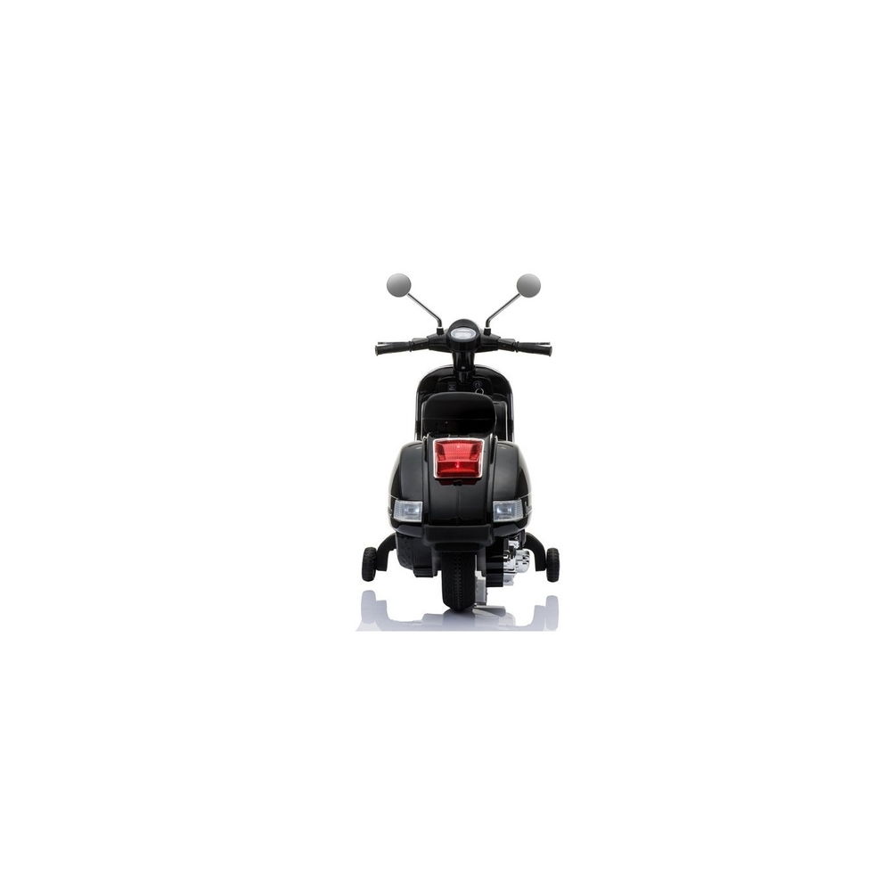 Akumuliatoriaus motoroleris Vespa juodas-Elektromobiliai vaikams, Motociklai-e-vaikas