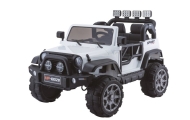 Elektromobilis Jeep HP012, White-Elektromobiliai vaikams, Visureigiai-e-vaikas