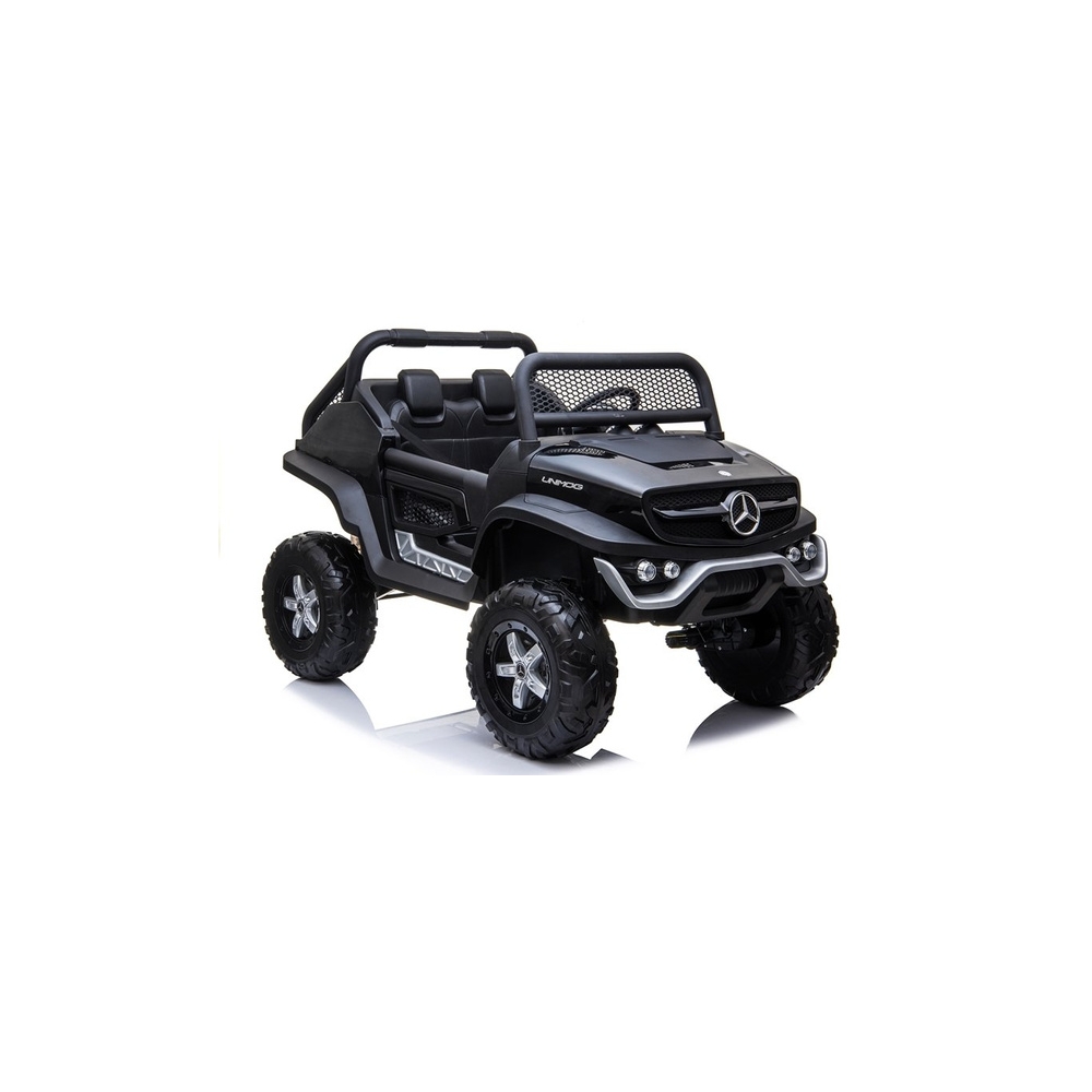 Elektromobilis Mercedes Unimog 4x4, Black-Elektromobiliai vaikams, Visureigiai-e-vaikas