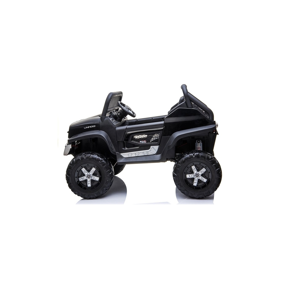 Elektromobilis Mercedes Unimog 4x4, Black-Elektromobiliai vaikams, Visureigiai-e-vaikas
