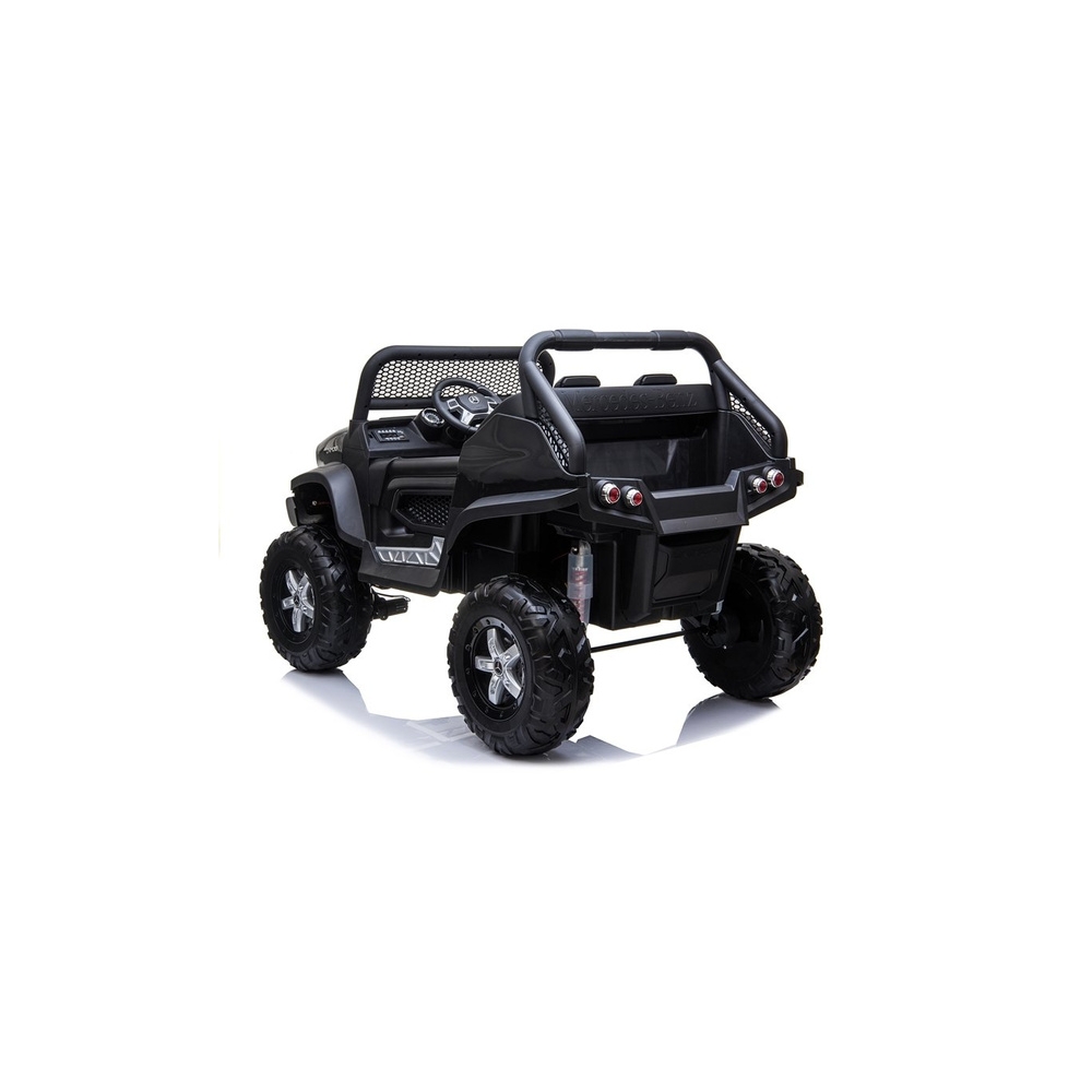 Elektromobilis Mercedes Unimog 4x4, Black-Elektromobiliai vaikams, Visureigiai-e-vaikas