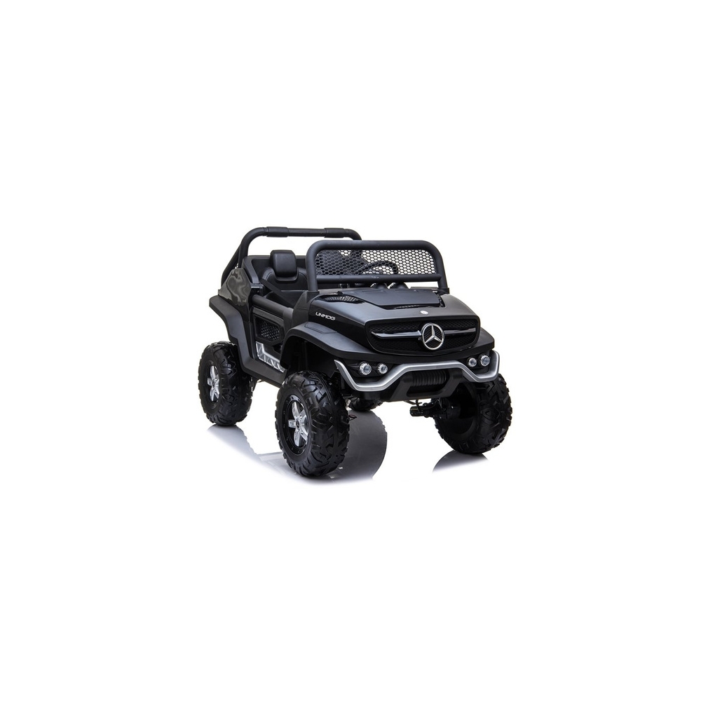 Elektromobilis Mercedes Unimog 4x4, Black-Elektromobiliai vaikams, Visureigiai-e-vaikas