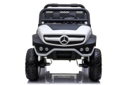 Elektromobilis Mercedes Unimog 4x4, White-Elektromobiliai vaikams, Visureigiai-e-vaikas