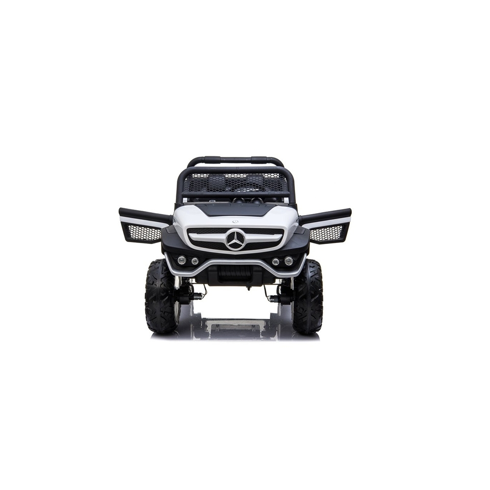 Elektromobilis Mercedes Unimog 4x4, White-Elektromobiliai vaikams, Visureigiai-e-vaikas