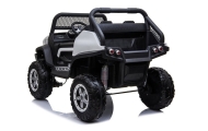 Elektromobilis Mercedes Unimog 4x4, White-Elektromobiliai vaikams, Visureigiai-e-vaikas