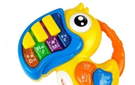 Papūga Pianinas Edukacinis žaislas Geltonas