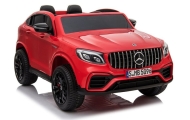 Elektromobilis Mercedes GLC 63S, lakuotas raudonas-Elektromobiliai vaikams, Visureigiai-e-vaikas