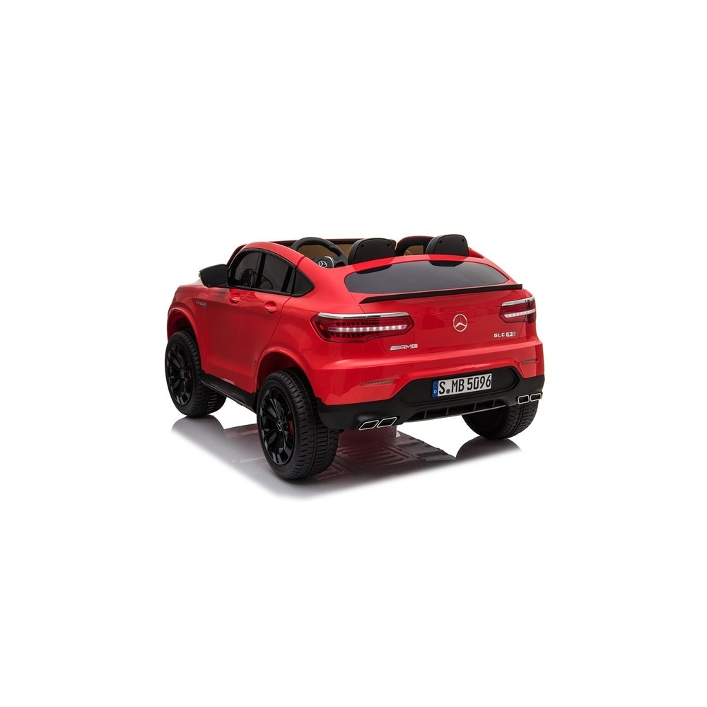 Elektromobilis Mercedes GLC 63S, lakuotas raudonas-Elektromobiliai vaikams, Visureigiai-e-vaikas