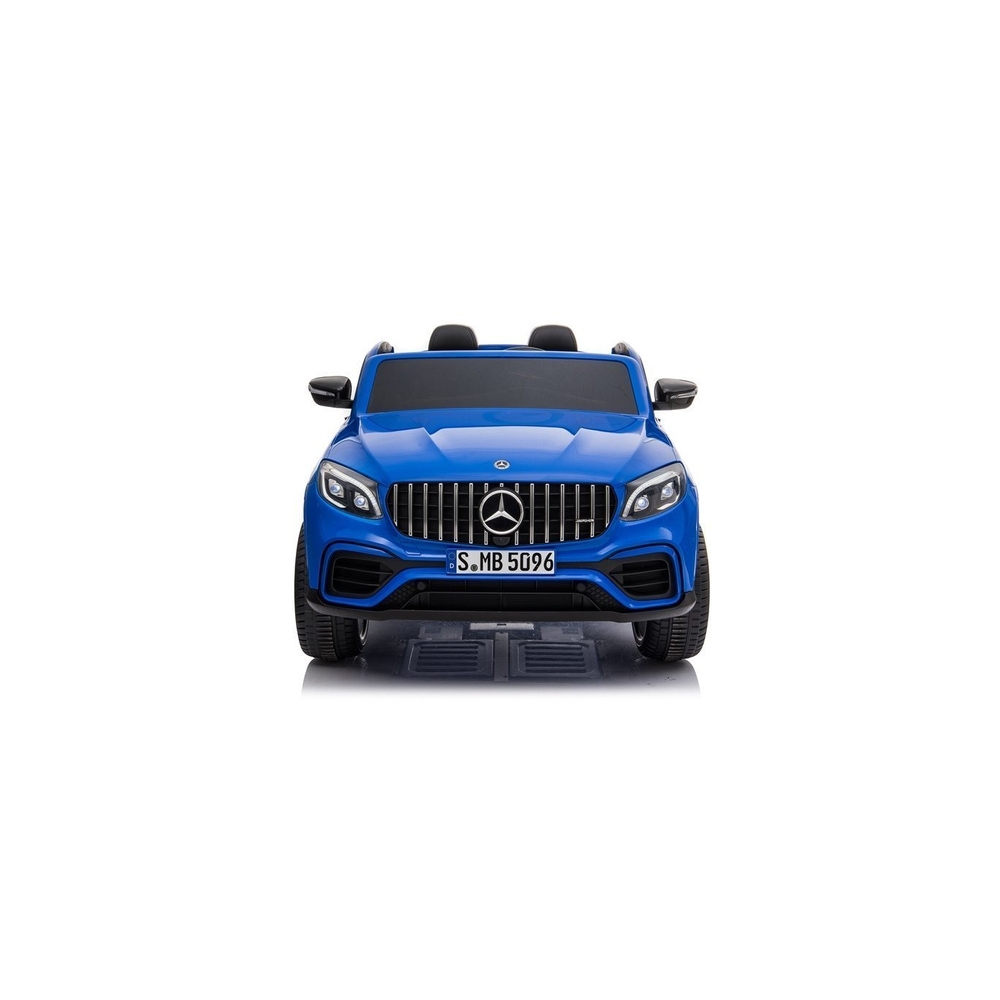 Elektromobilis Mercedes GLC 63S + MP4, lakuotas mėlynas-Elektromobiliai vaikams, Visureigiai-e-vaikas