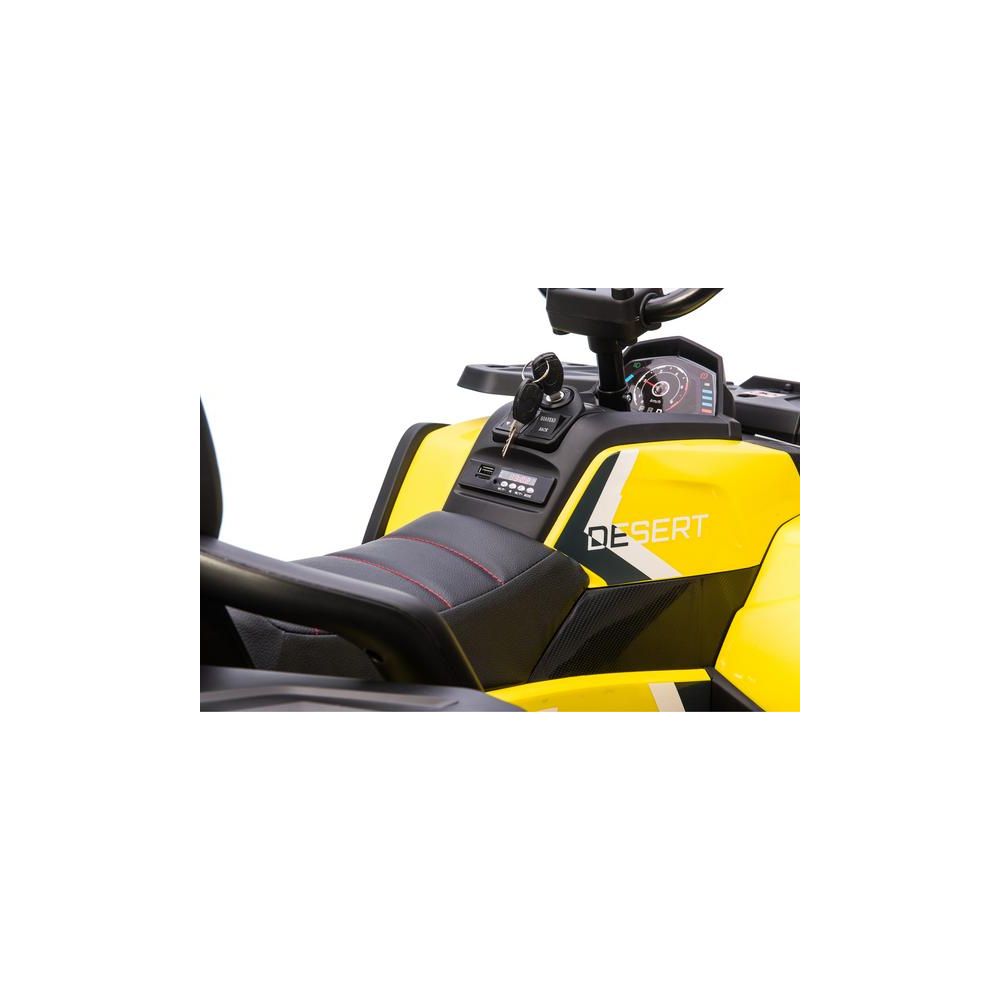 Elektrinis keturratis XMX607, Yellow-Elektromobiliai vaikams, Keturračiai ir bagiai-e-vaikas