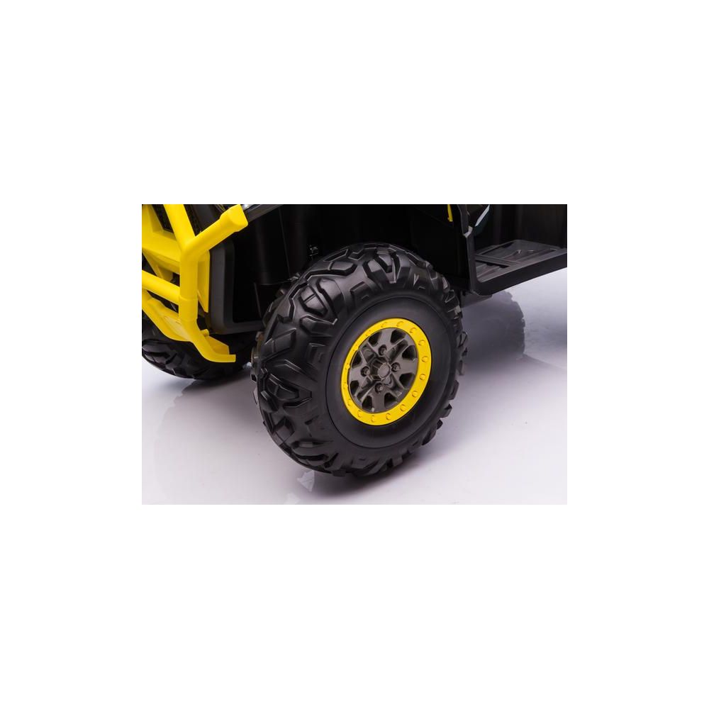 Elektrinis keturratis XMX607, Yellow-Elektromobiliai vaikams, Keturračiai ir bagiai-e-vaikas