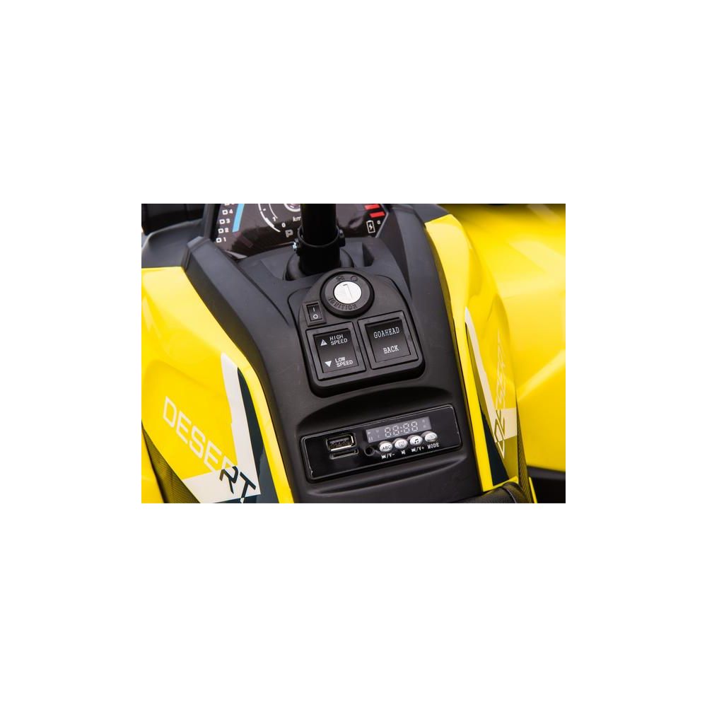 Elektrinis keturratis XMX607, Yellow-Elektromobiliai vaikams, Keturračiai ir bagiai-e-vaikas