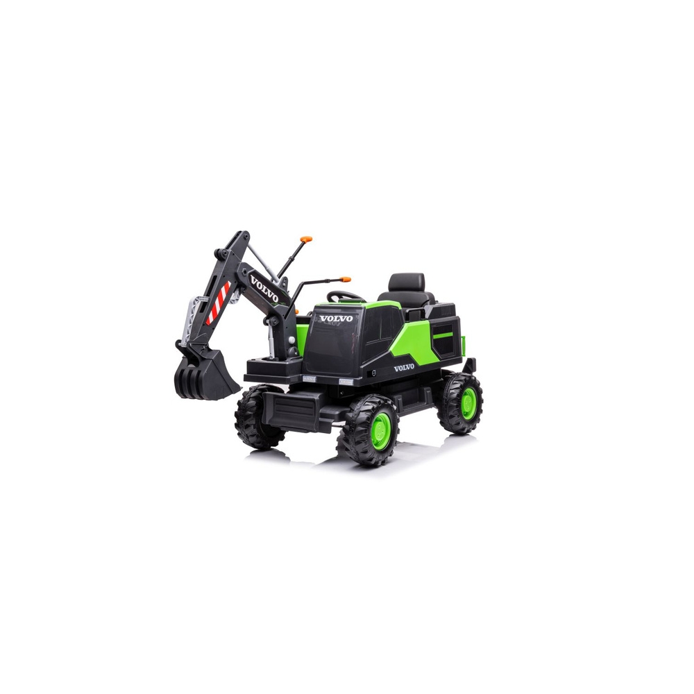Elektrinis ekskavatorius Volvo DK-VE888, Green-Elektromobiliai vaikams, Traktoriai-e-vaikas