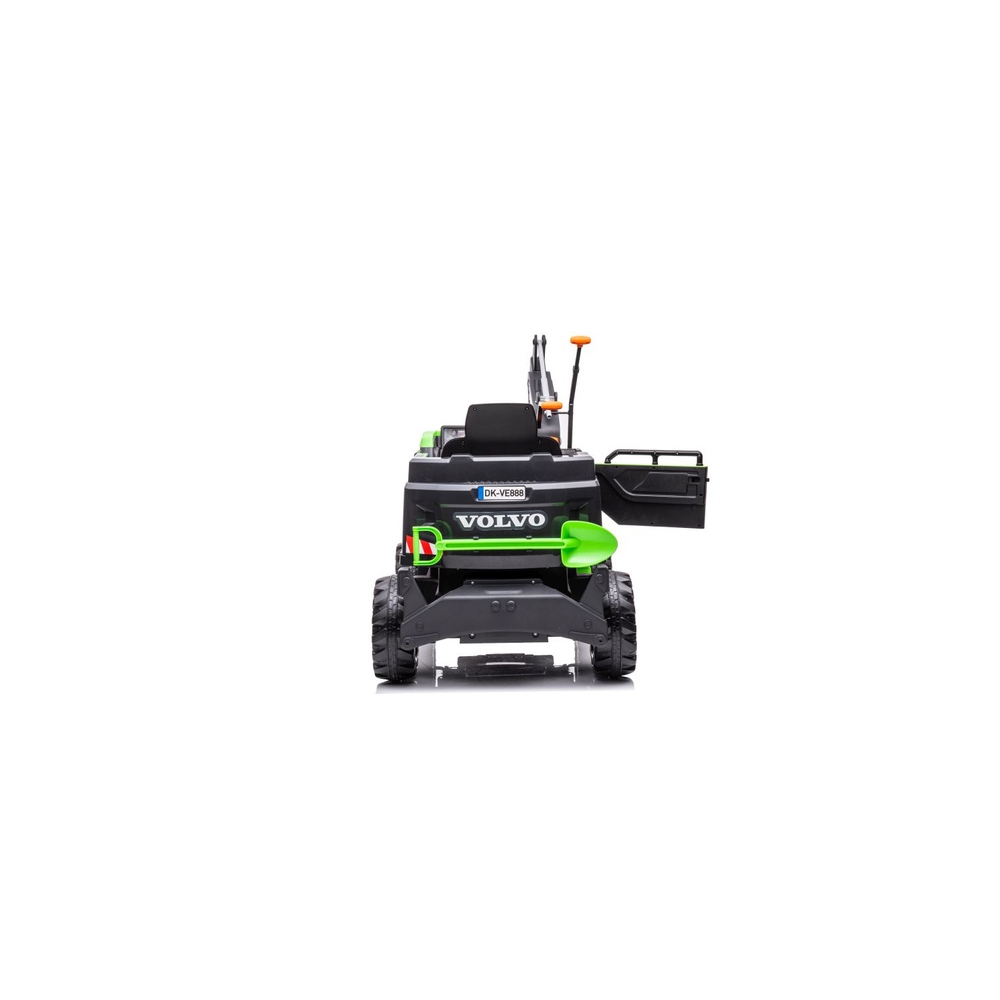 Elektrinis ekskavatorius Volvo DK-VE888, Green-Elektromobiliai vaikams, Traktoriai-e-vaikas
