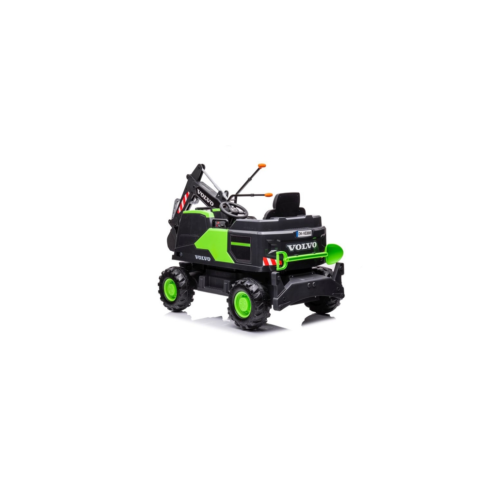 Elektrinis ekskavatorius Volvo DK-VE888, Green-Elektromobiliai vaikams, Traktoriai-e-vaikas