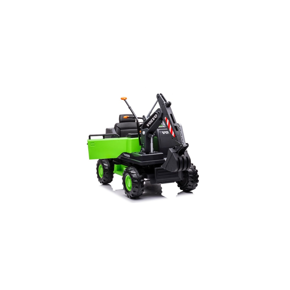 Elektrinis ekskavatorius Volvo DK-VE888, Green-Elektromobiliai vaikams, Traktoriai-e-vaikas