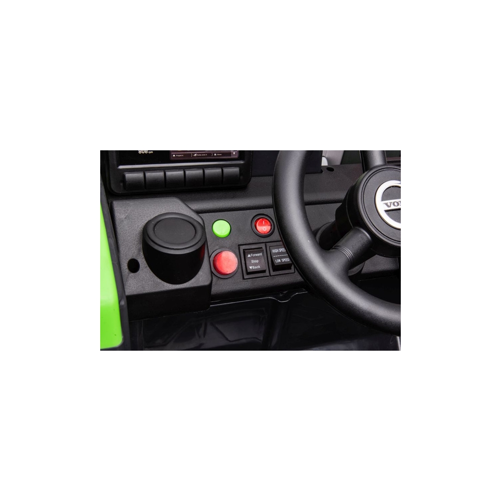 Elektrinis ekskavatorius Volvo DK-VE888, Green-Elektromobiliai vaikams, Traktoriai-e-vaikas