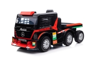 Elektromobilis Mercedes + puspriekabė XMX622B LCD, Red-Elektromobiliai vaikams, Sunkvežimiai-e-vaikas