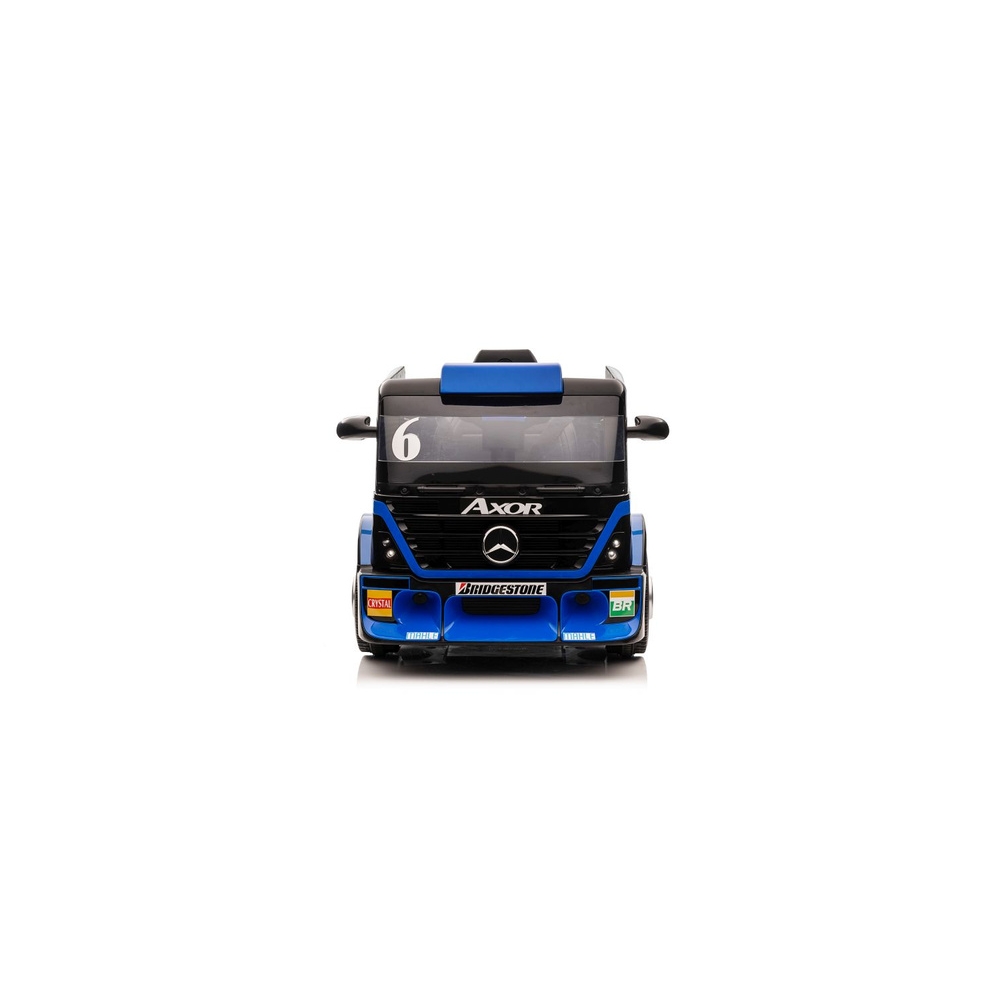 Elektromobilis Mercedes + puspriekabė XMX622B LCD, Dark Blue-Elektromobiliai vaikams, Sunkvežimiai-e-vaikas