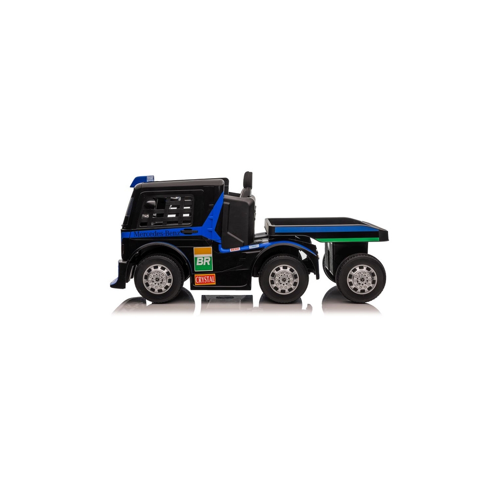 Elektromobilis Mercedes + puspriekabė XMX622B LCD, Dark Blue-Elektromobiliai vaikams, Sunkvežimiai-e-vaikas