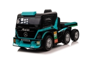 Elektromobilis Mercedes + puspriekabė XMX622B LCD, Blue-Elektromobiliai vaikams, Sunkvežimiai-e-vaikas