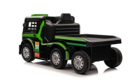 Elektromobilis Mercedes + puspriekabė XMX622B LCD, Green-Elektromobiliai vaikams, Sunkvežimiai-e-vaikas
