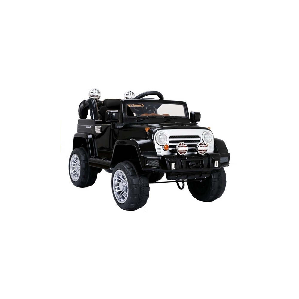 Elektromobilis Jeep JJ245, juodas-Elektromobiliai vaikams, Visureigiai-e-vaikas