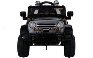 Elektromobilis Jeep JJ245, juodas-Elektromobiliai vaikams, Visureigiai-e-vaikas