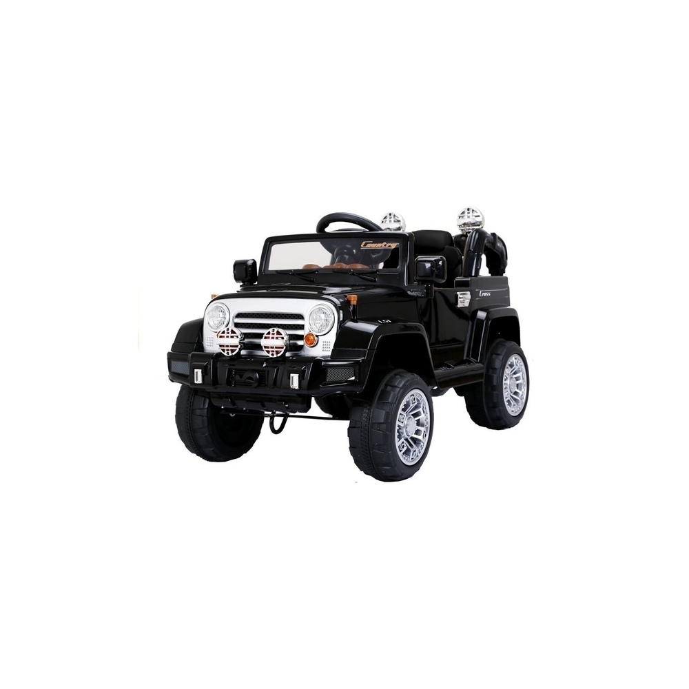 Elektromobilis Jeep JJ245, juodas-Elektromobiliai vaikams, Visureigiai-e-vaikas