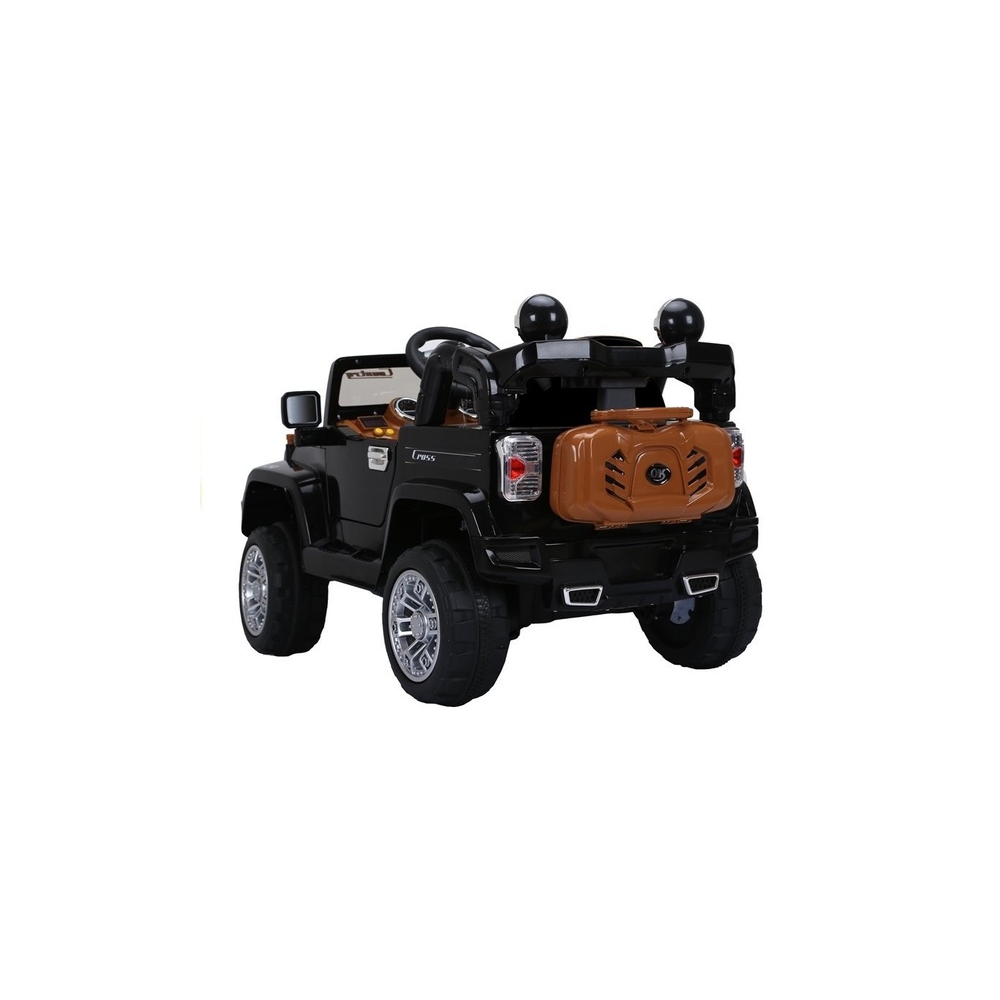 Elektromobilis Jeep JJ245, juodas-Elektromobiliai vaikams, Visureigiai-e-vaikas