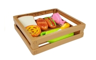 Hot-Dog Set for Cutting Indredients in a Basket