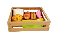 Hot-Dog Set for Cutting Indredients in a Basket