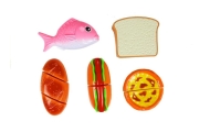Hot-Dog Set for Cutting Indredients in a Basket