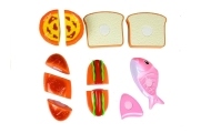 Hot-Dog Set for Cutting Indredients in a Basket