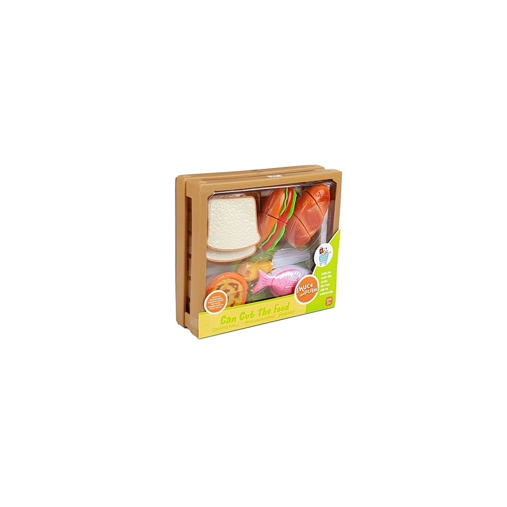 Hot-Dog Set for Cutting Indredients in a Basket