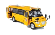 Metalowy Autobus Szkolny z silnikiem naciąganym