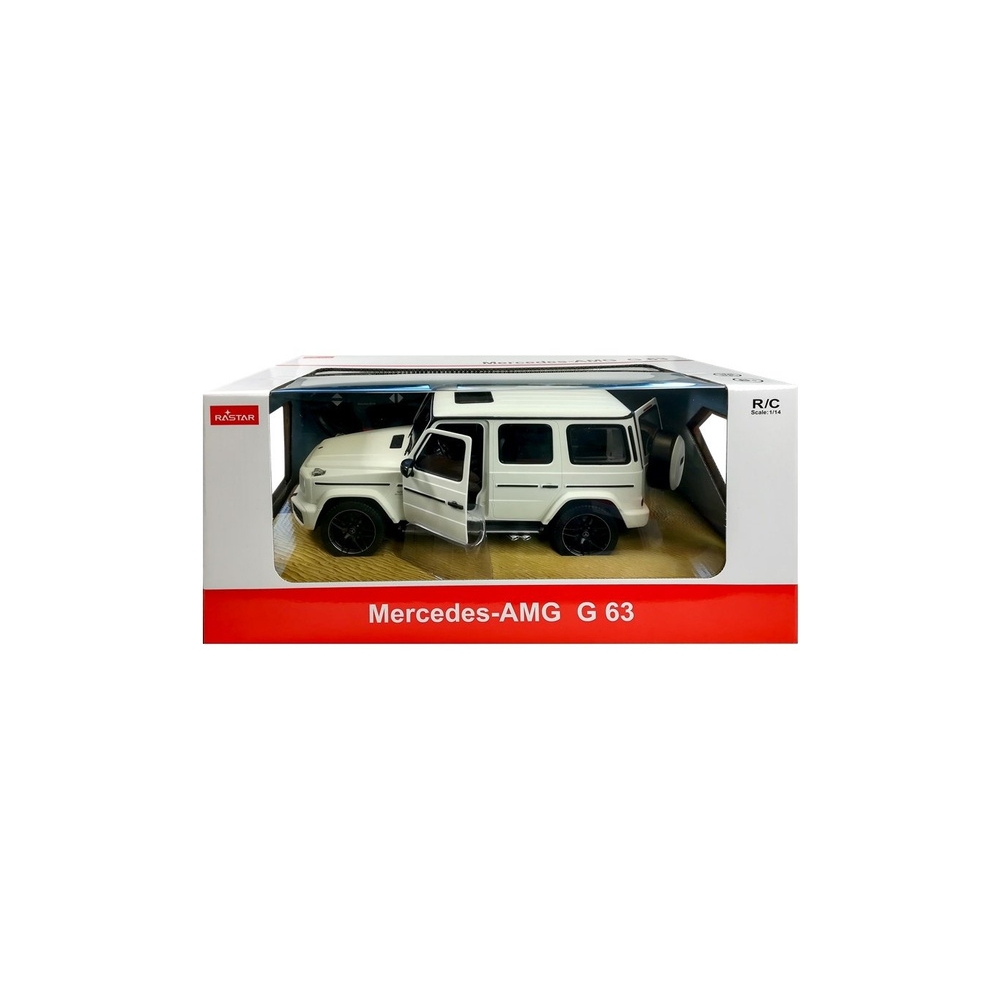 Nuotoliniu būdu valdomas Mercedes G63 Rastar visureigis R/C, baltas, 1:14-Žaislai, Auto ir transporto žaislai, Valdomos radijo b