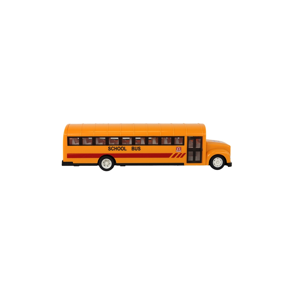 Nuotoliniu būdu valdomas RC mokyklinis autobusas, geltonas