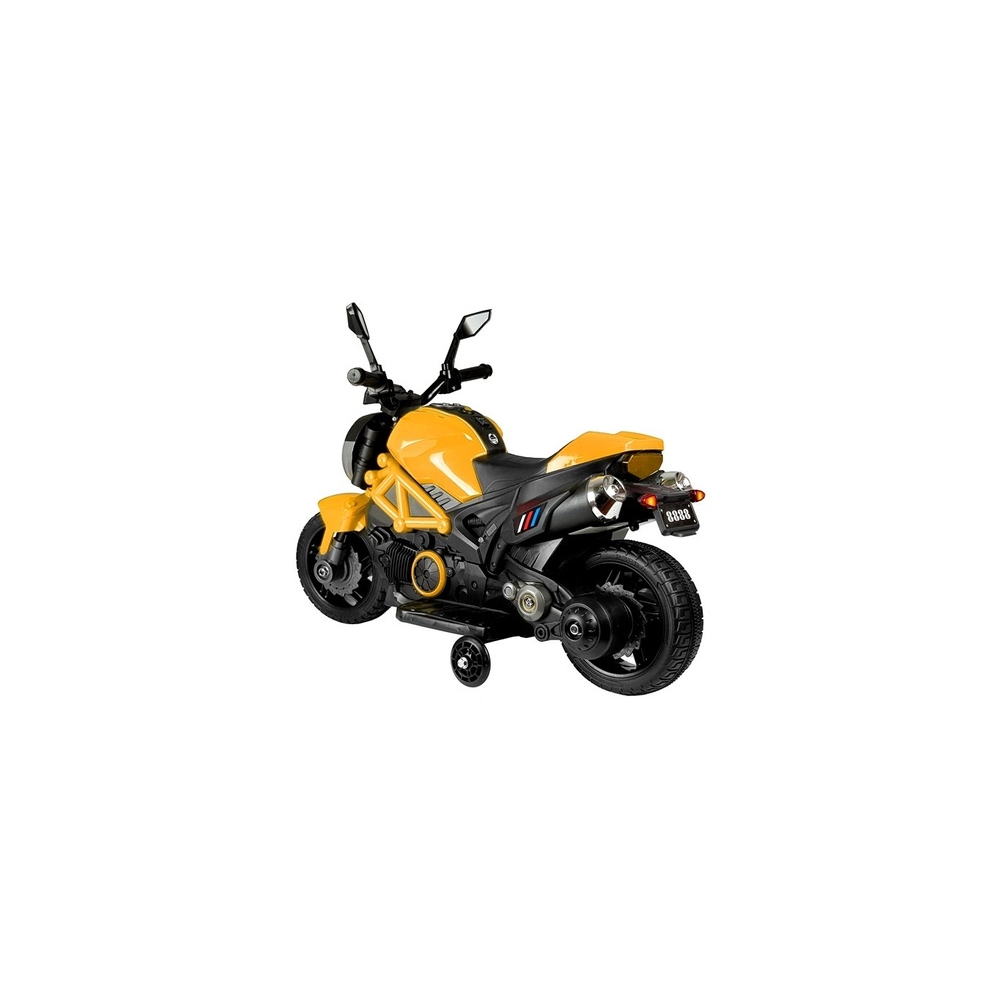 Elektrinis motociklas GTM1188, Yellow-Elektromobiliai vaikams, Motociklai-e-vaikas